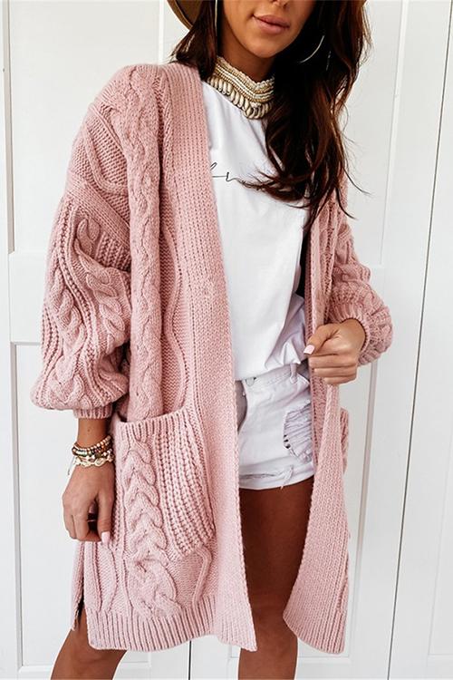 Twist Pockets Cardigan
