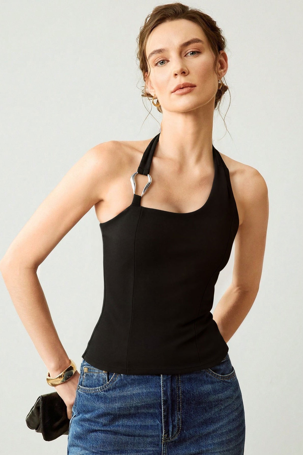 Halter-Neck Crop Top