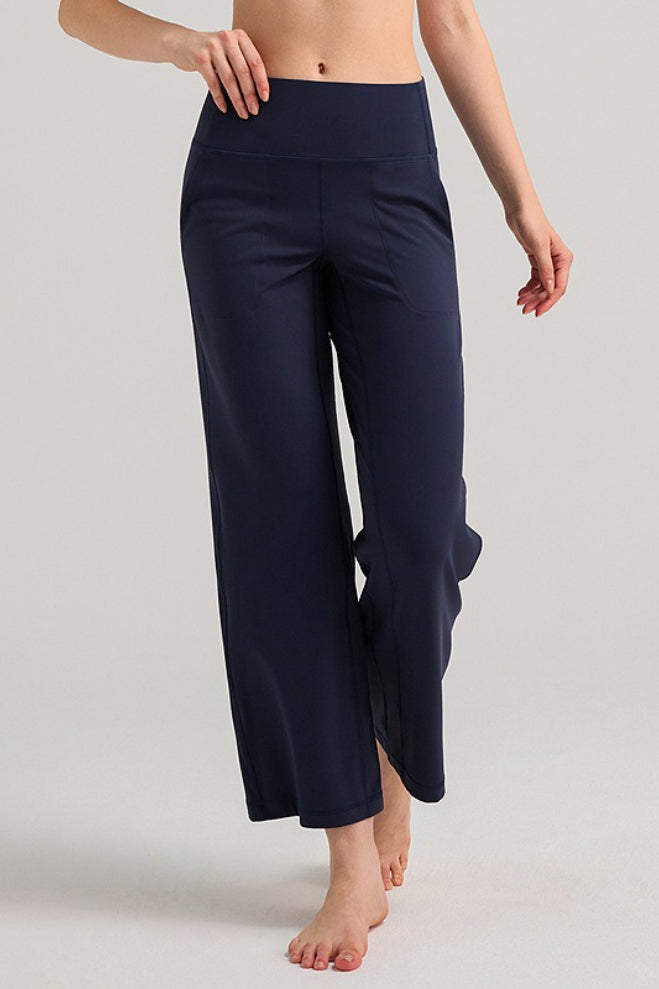Breathable Straight Leg Loose High Waist Yoga Pants