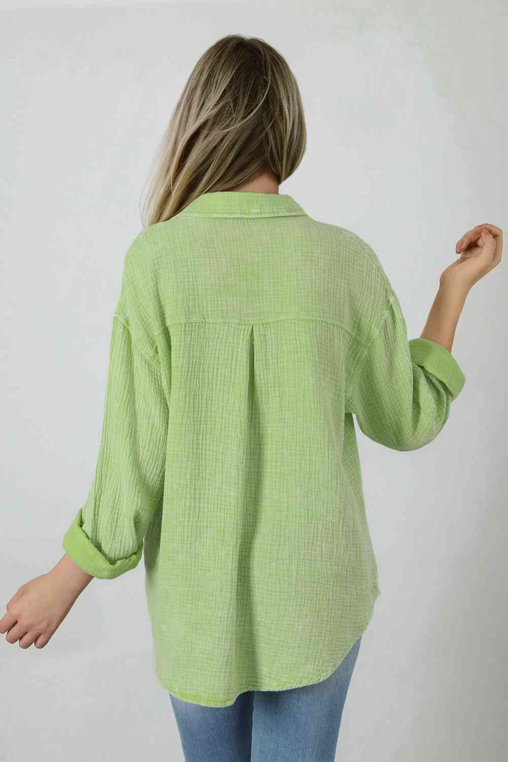 Blouse Textured With Buttons