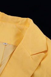 Elevated Lapel Detail Long Sleeve Blazer