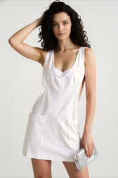 Mini Suspender Denim Dress