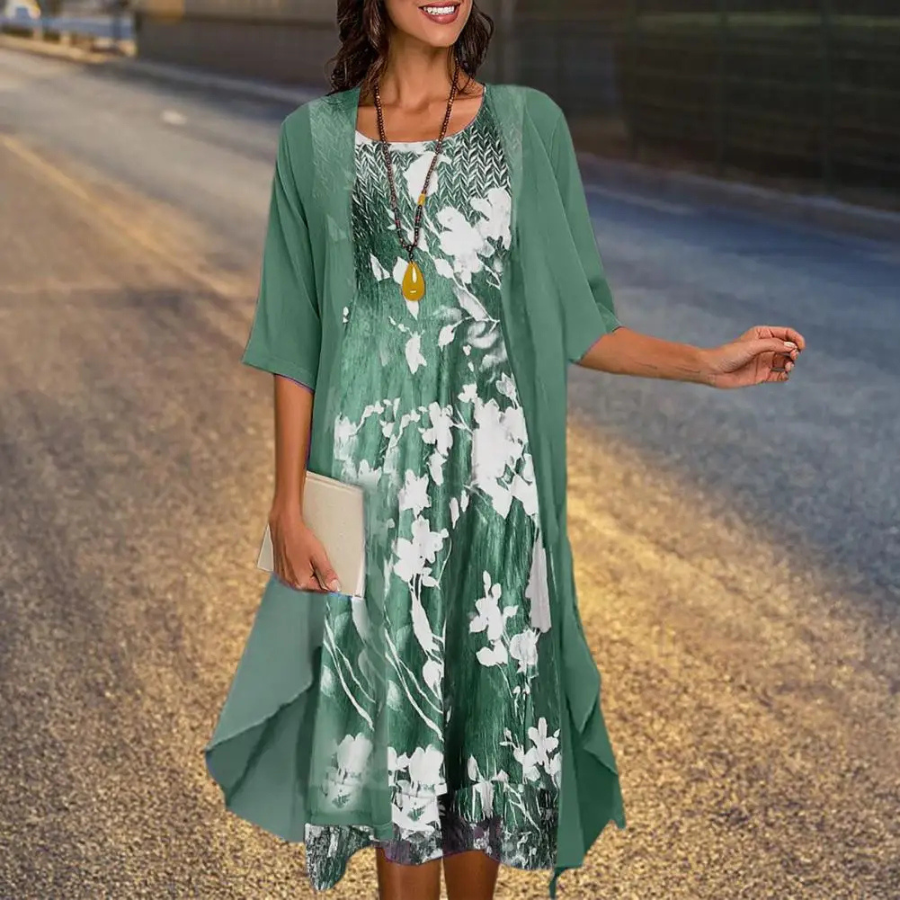 Trina Statement Evening Cardigan Dress for Women Premium Wardrobe Essential