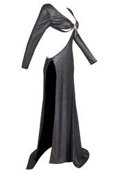 Cut Out Stylish Backless Gown