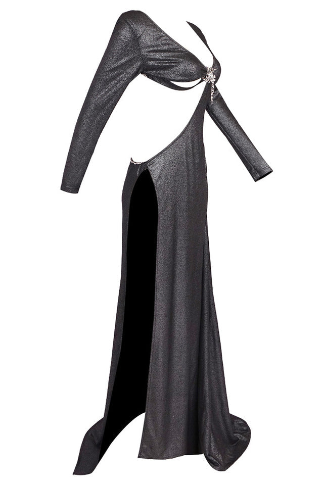 Cut Out Stylish Backless Gown