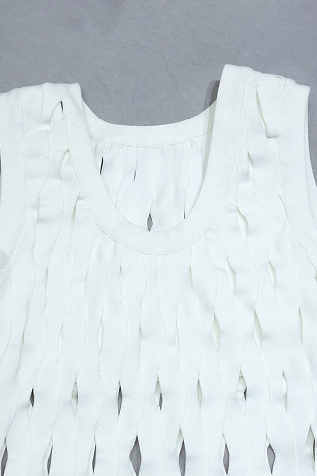 Denisa Sleeveless Stylish Tassel Dress