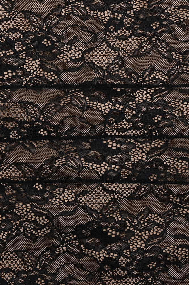 Lace Strapless Corset Bodycon Maxi Dress