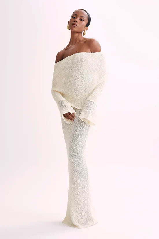 ALLURE BOUCLE MAXI DRESS
