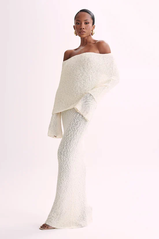 ALLURE BOUCLE MAXI DRESS