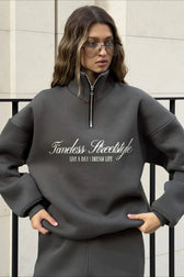 Graphic Pullover Hoodie Pants Activewear Set