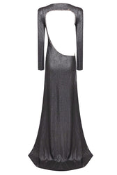 Cut Out Stylish Backless Gown