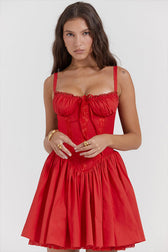 Love In Your Eyes Lace Print Skater Mini Dress - 9 Colors 24