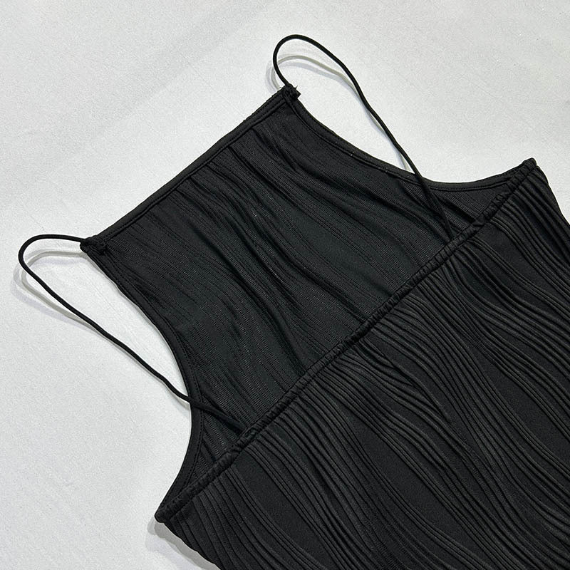 Sol Minimalist Shirt Dress with Water Wave Texture Premium Wardrobe Essential