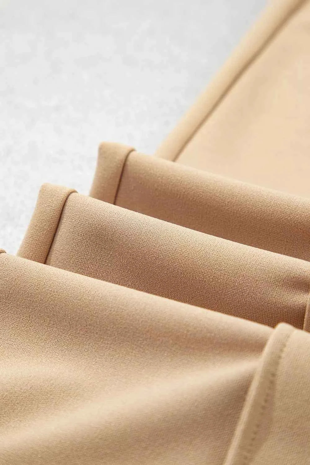 High Waist Front Seam Pull On Flare Leg Pants 15