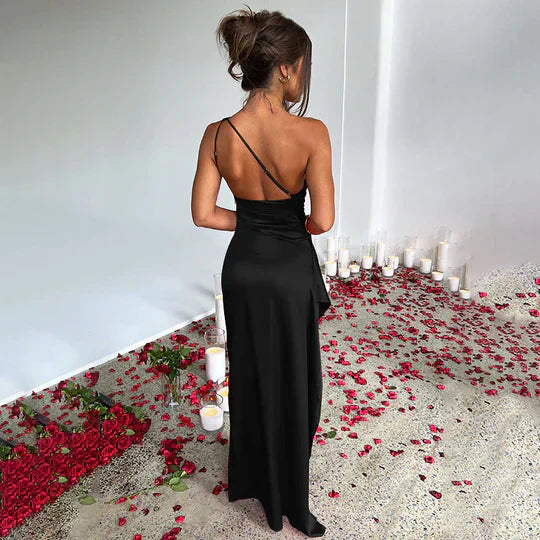 Ariana Premium Satin Maxi Dress Signature Edit