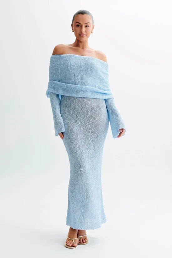 ALLURE BOUCLE MAXI DRESS