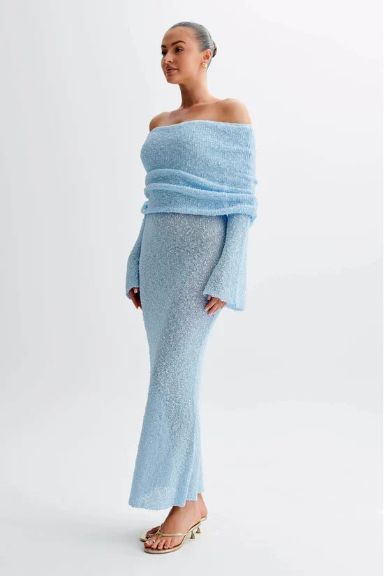 ALLURE BOUCLE MAXI DRESS