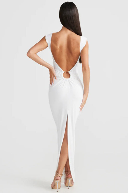 Slit VNeck Bodycon Dress