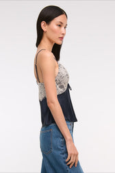 Lace Backless V-Neck Cami Top