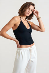 V Neck Halter Cami Top