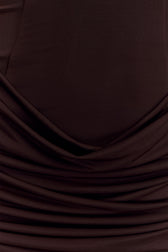 One Shoulder Mesh Ruched Bodycon Mini Dress 4