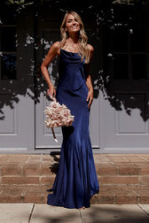 Flirty Satin Backless Party Dress 5