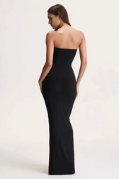 Sexy Sleeveless Ruched Waist Cinched Sash Strapless Party Dress 6