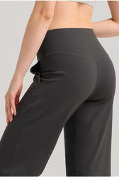 Breathable Straight Leg Loose High Waist Yoga Pants