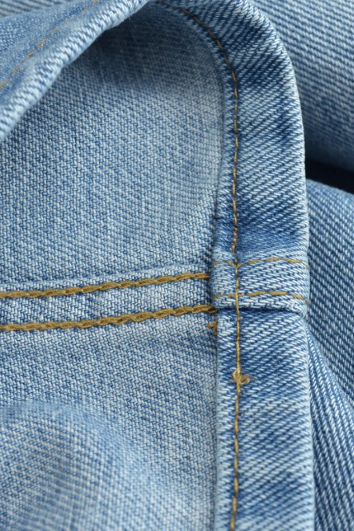 Vintage Bodycon Midi Jean Skirt