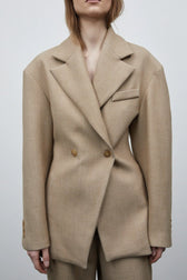 Elevated Relaxed Notch Lapel Blazer