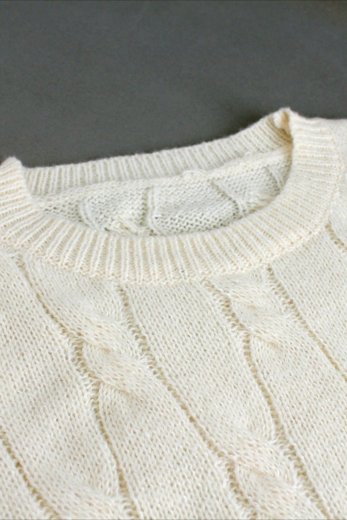 Long Sleeve Cable Knit Sweater Dress