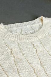 Long Sleeve Cable Knit Sweater Dress