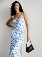 Elegant Floral Beach Bodycon Streetwear Long Summer Clothes Midi Dresses