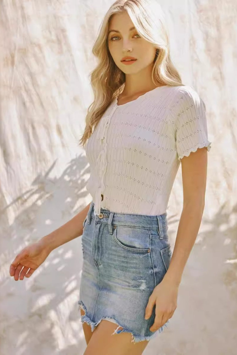 High-Waist Bodycon Denim Jeans