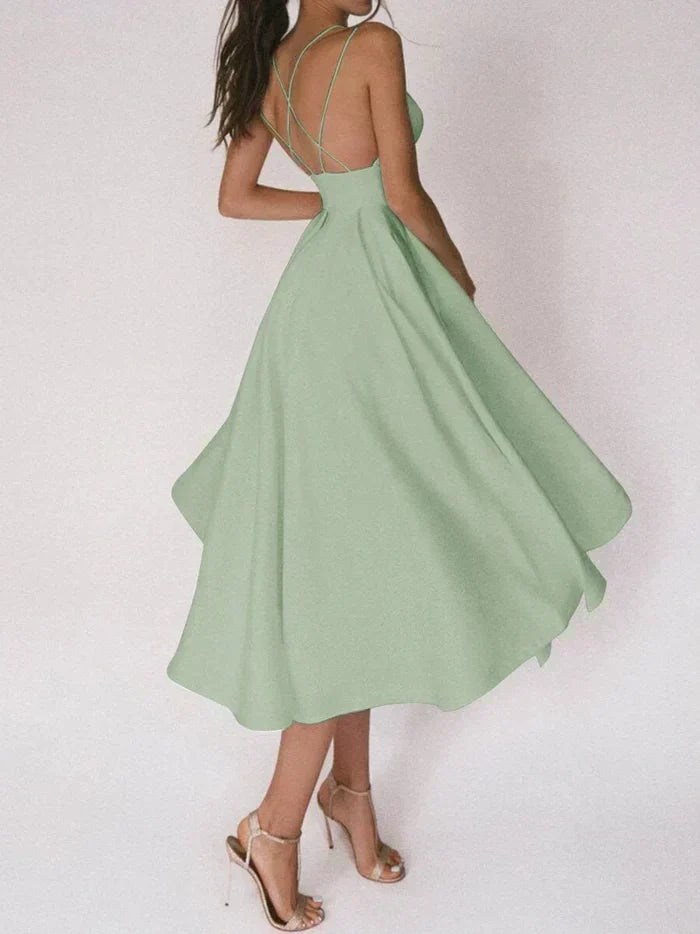 Yolanda V Neck Dress Dress with Relaxed Fit and Comfort Fit Design