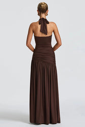 Weird Puss Halter Bandage Maxi Dress 5