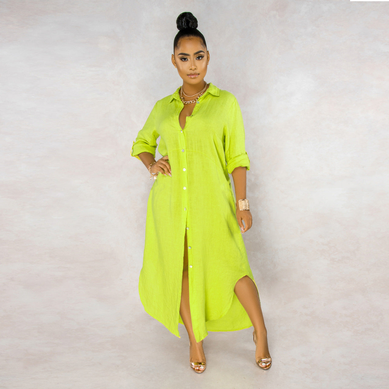 María Aesthetic Elena Overshirt Dress Set Evening Wear Edit