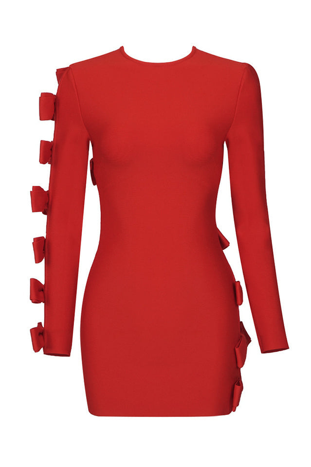 Adrien Hollow Out Bow Dress