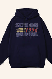 Retro Letter Print Hoodie