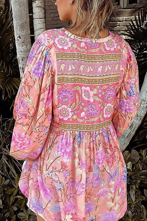 Gypsy Floral Long Sleeve Blouse