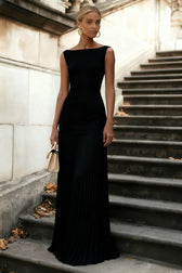 Solid Color Sofia Pleated Two Piece Set