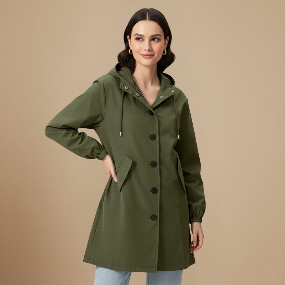 Loose-Fit Hooded Windbreaker