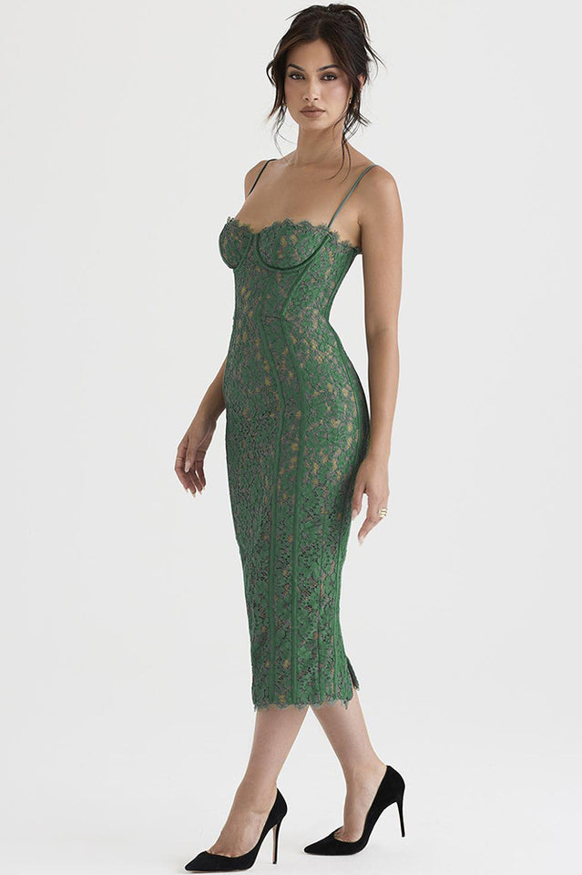 Forest Joelle Lace Midi Dress