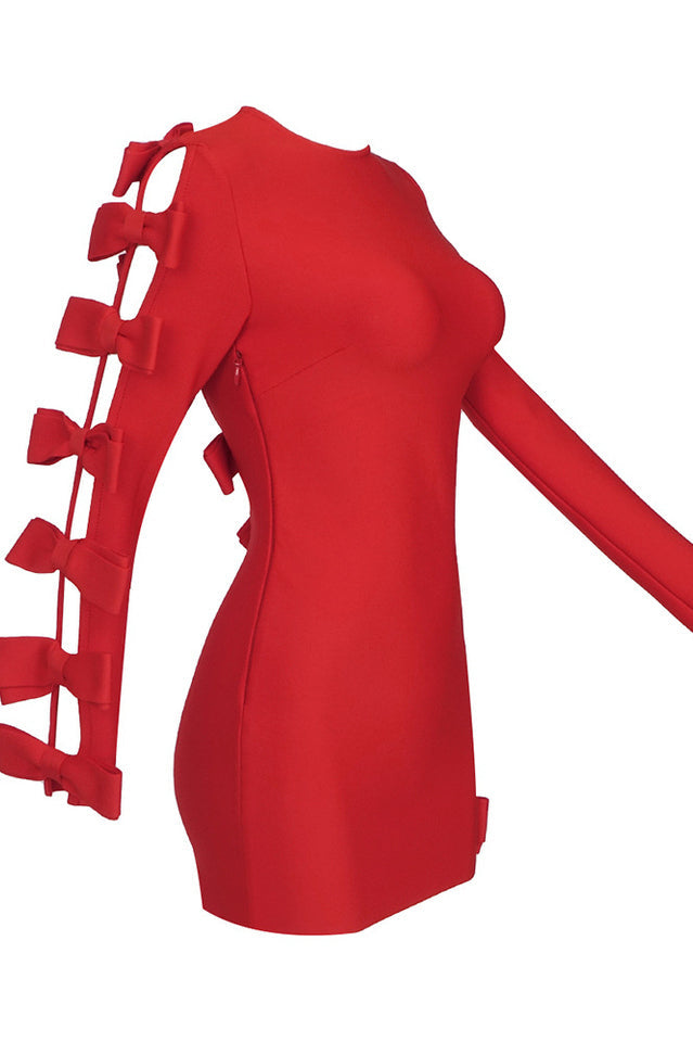 Adrien Hollow Out Bow Dress