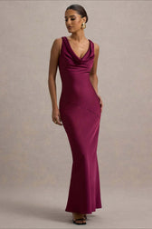 Satin Mermaid Low-Back Party Dress 10