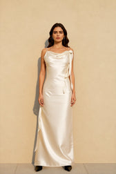 Cami Backless Maxi Silk Dress