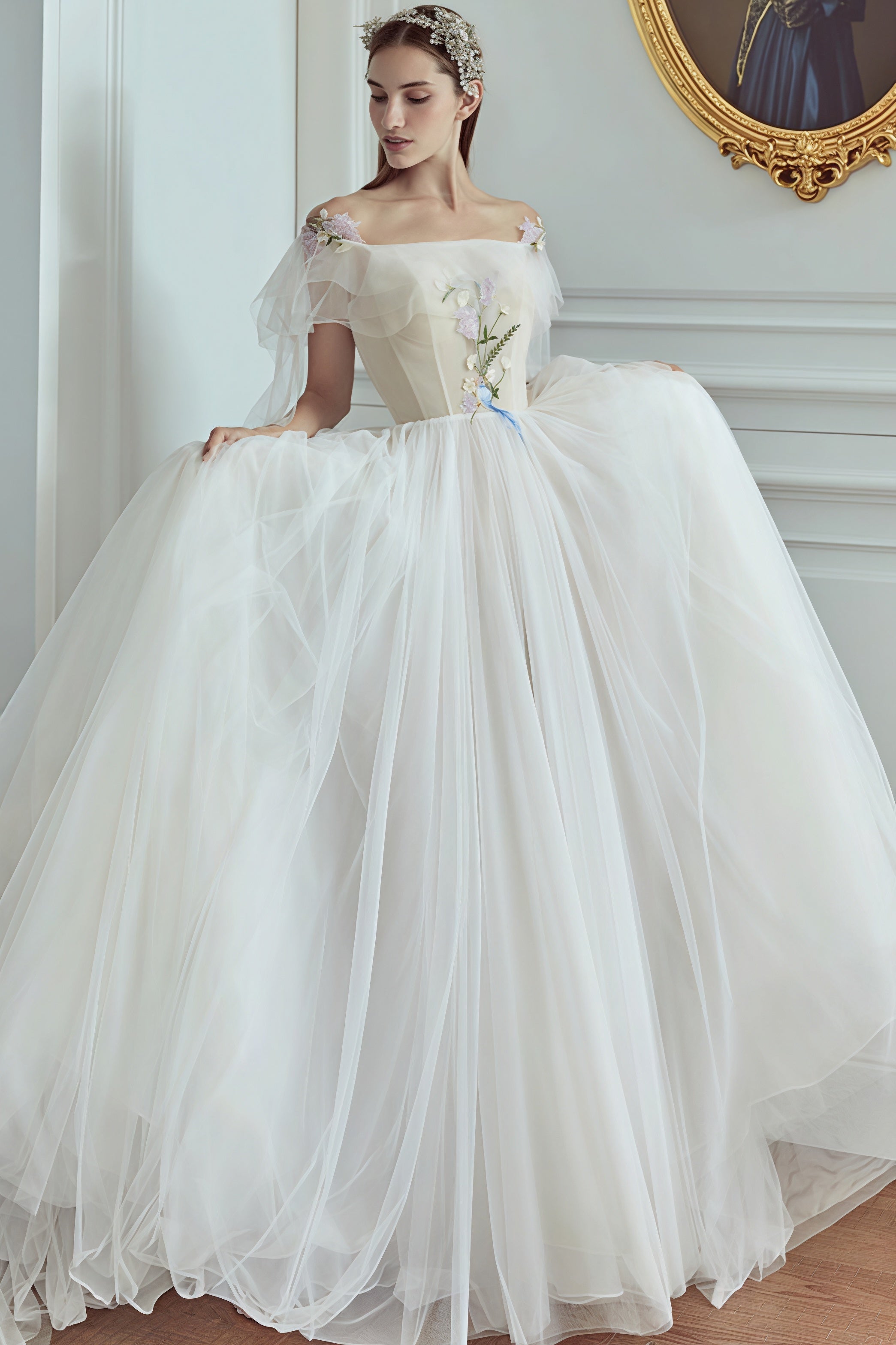 Forest Dreamy Palace Wedding Dress