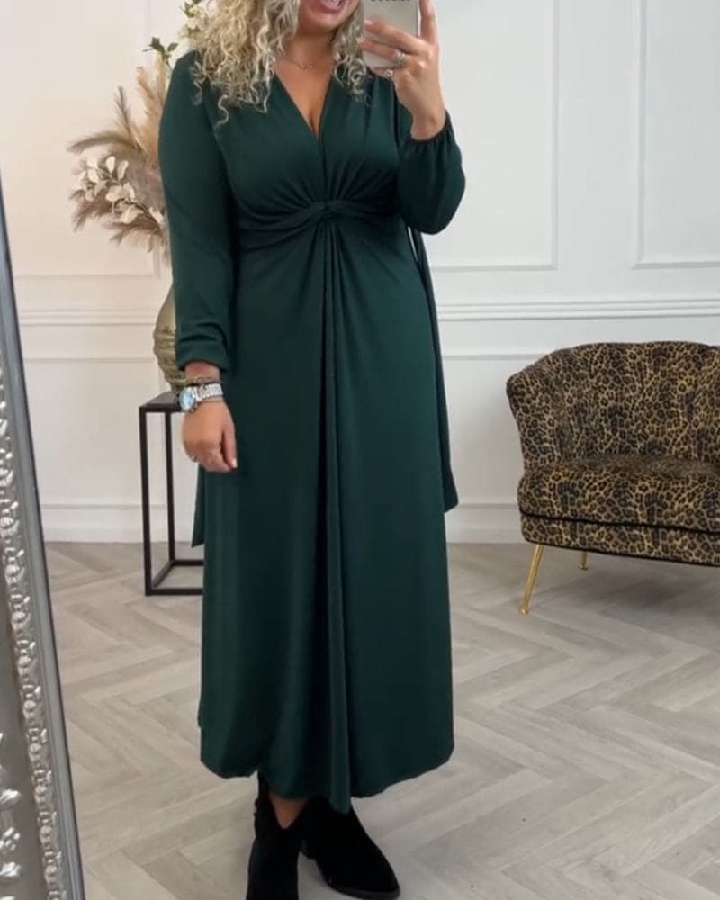 Lace Square Neck Corset Waist A-Line Midi Dress