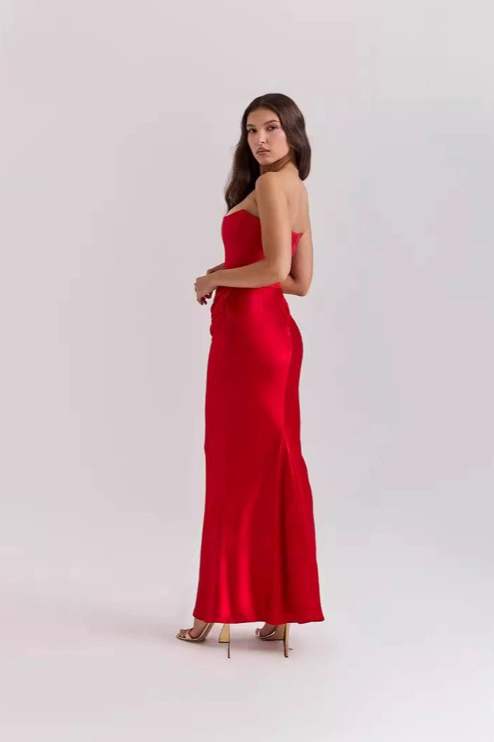 Strapless Backless Slim Formal Dress - View 3