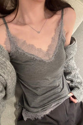 Versatile Lace Layering Cami Top